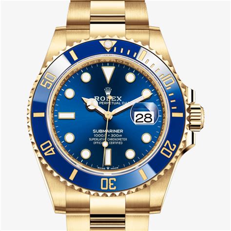 rolex gold sub|Rolex submariner watches goldsmiths.